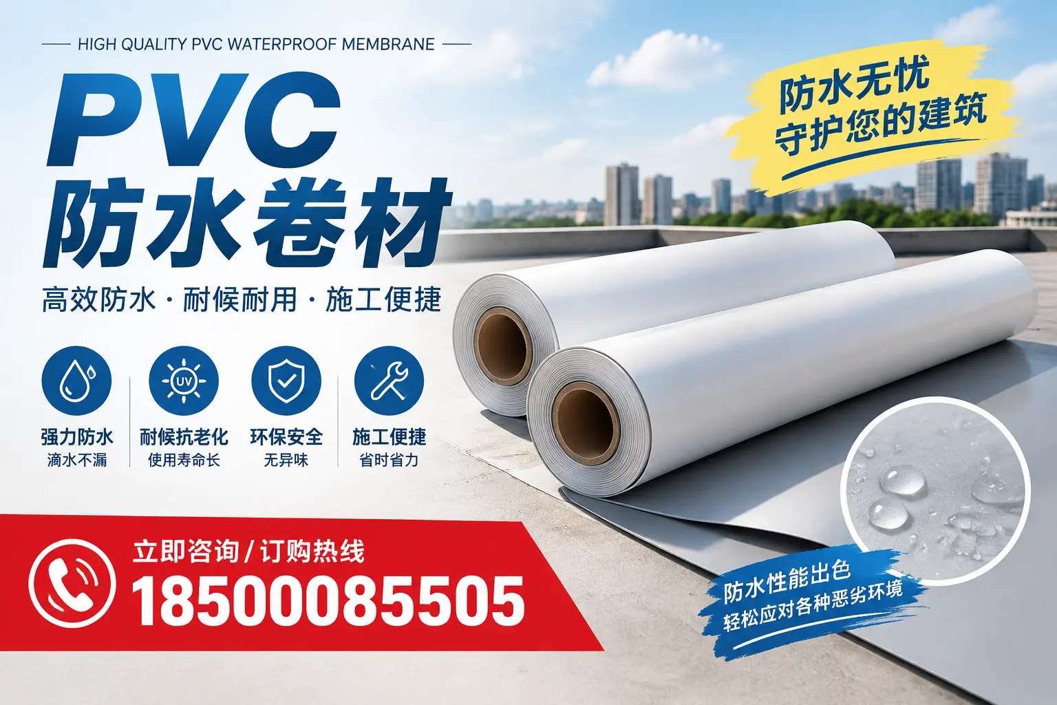 如何正确储存PVC防水卷材？鹤岗用户的实用建议